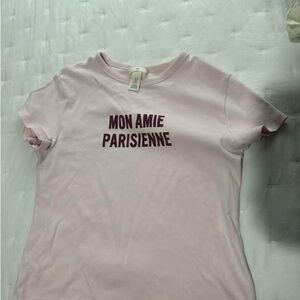 H&M Pink Graphic Tee